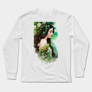 Serenity In Green Long Sleeve T-Shirt